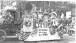 Photograph of Normal College float, 1916